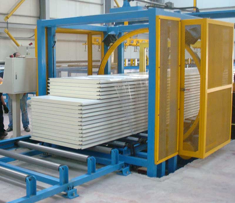 03 paneles sándwich de PU embalaje