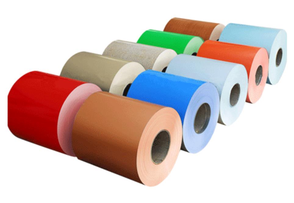 Bobinas de acero recubiertas de color