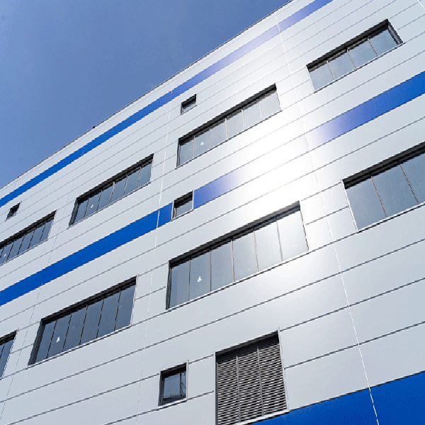 Panel de lana de roca con edificio de bordes de poliuretano