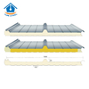 75 mm 3 costillas tornillos ocultos PU sándwich panel de techo 