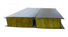 01 paneles de metal de lana de roca precio de f&aacute;brica